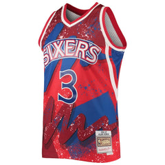 Mitchell & Ness Allen Iverson Philadelphia 76ers Hardwood Classics 1996/97 Hyper Hoops Swingman Jersey Red