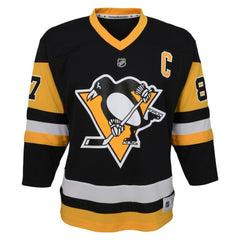 Sidney Crosby Pittsburgh Penguins Youth Captain Patch Home Replica Player Jersey - Black | NHL sale