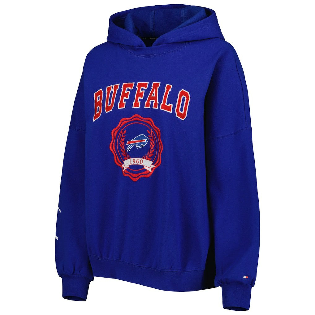 Buffalo Bills Tommy Hilfiger Women's Becca Drop Shoulder Pullover Hoodie - Royal - NFL