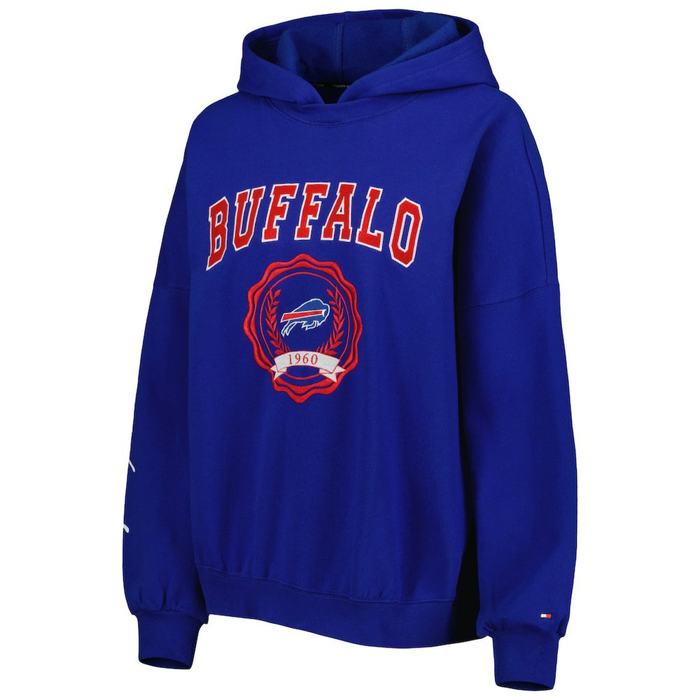 Buffalo Bills Tommy Hilfiger Women's Becca Drop Shoulder Pullover Hoodie - Royal - NFL