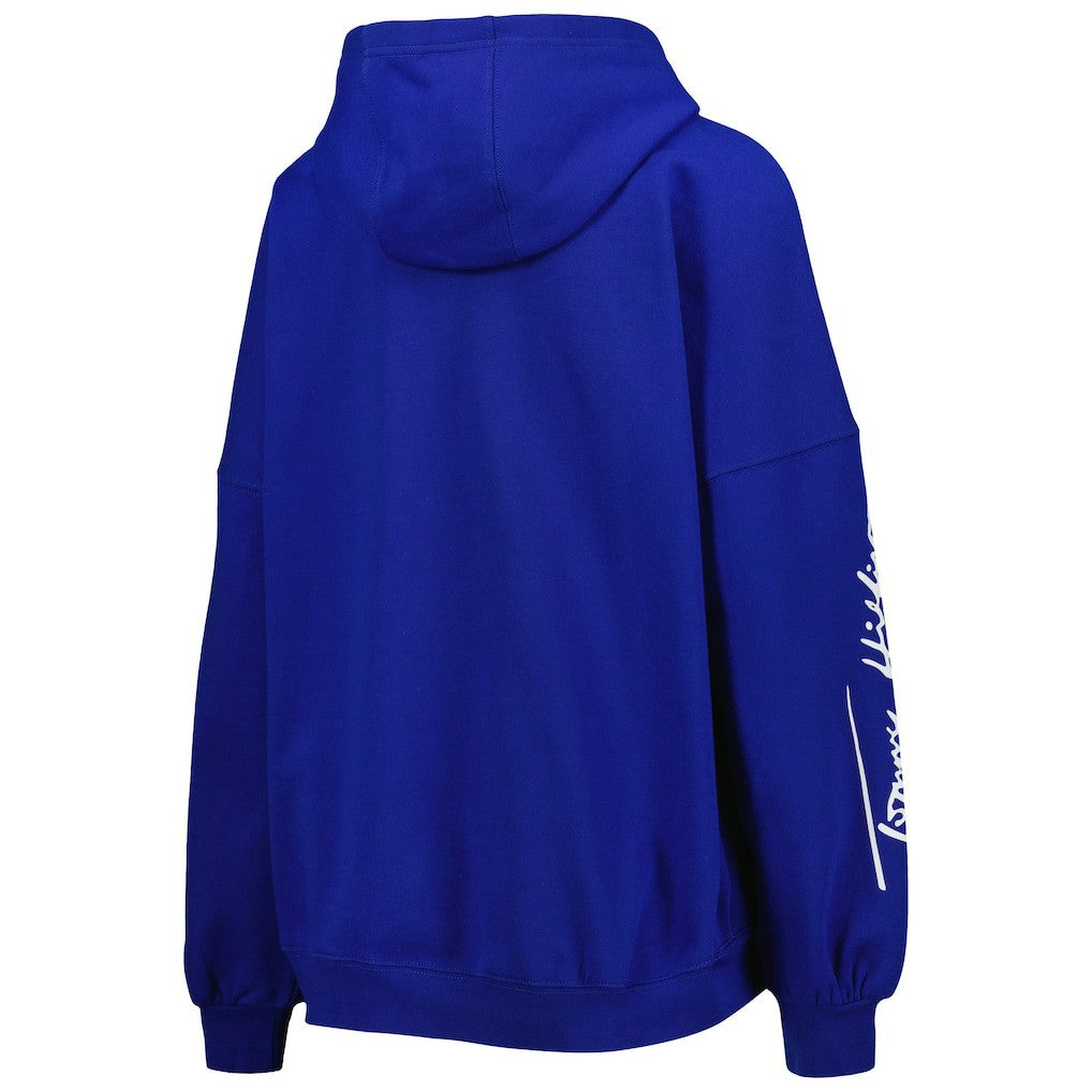 Buffalo Bills Tommy Hilfiger Women's Becca Drop Shoulder Pullover Hoodie - Royal - NFL