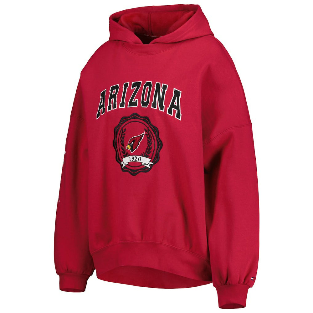 Arizona Cardinals Tommy Hilfiger Women's Becca Drop Shoulder Pullover Hoodie - Cardinal - NFL