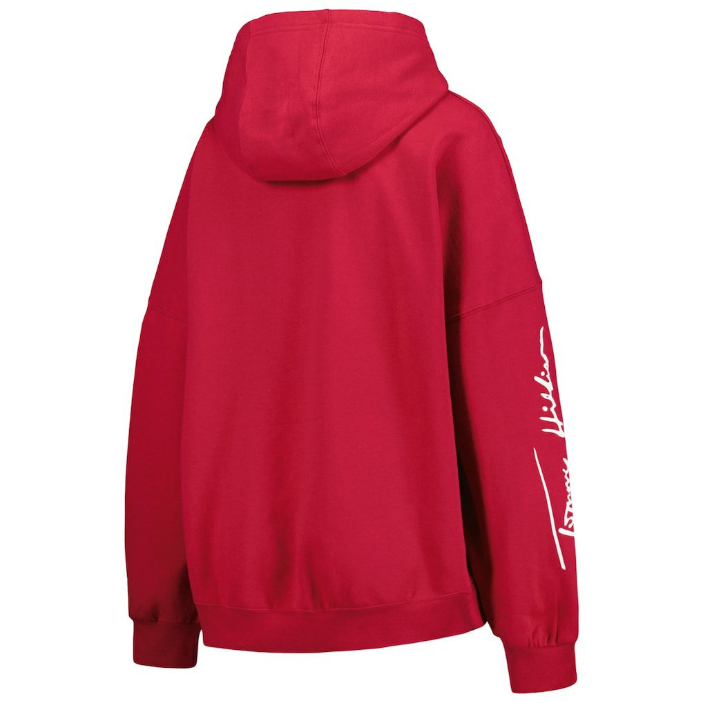 Arizona Cardinals Tommy Hilfiger Women's Becca Drop Shoulder Pullover Hoodie - Cardinal - NFL
