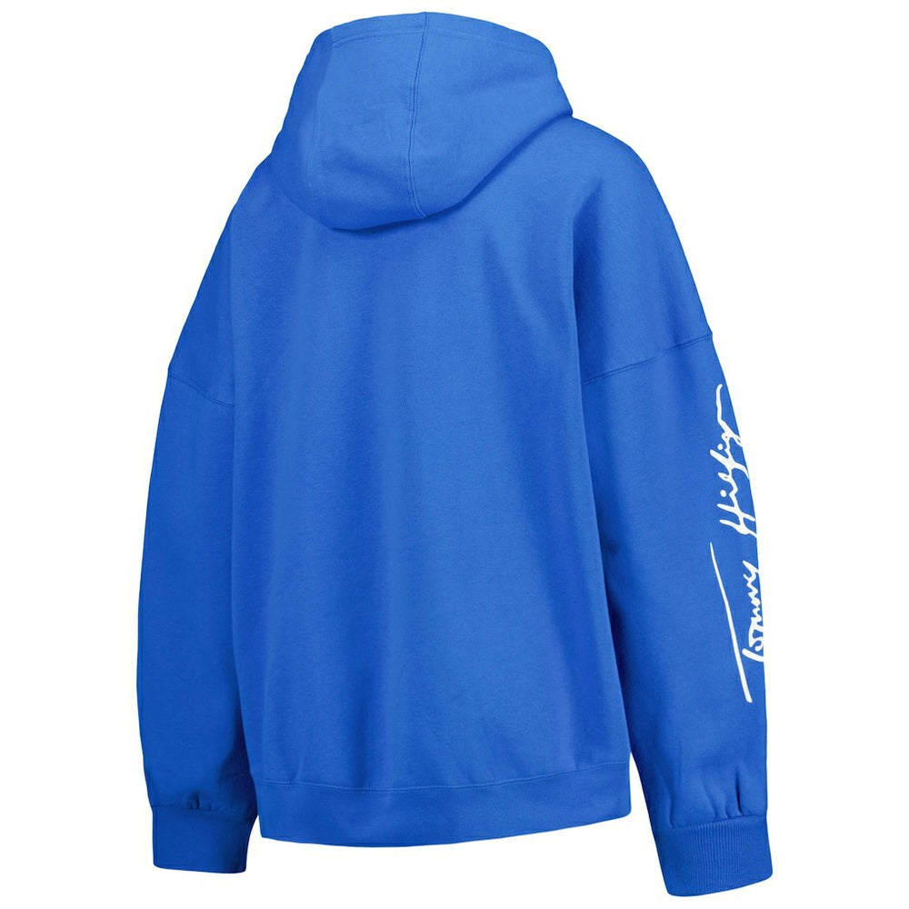 Los Angeles Chargers Tommy Hilfiger Women's Becca Drop Shoulder Pullover Hoodie - Powder Blue - NFL