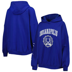 Indianapolis Colts Tommy Hilfiger Women's Becca Drop Shoulder Pullover Hoodie - Royal - NFL