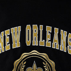 New Orleans Saints Tommy Hilfiger Women's Becca Drop Shoulder Pullover Hoodie - Black - NFL