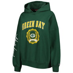 Green Bay Packers Tommy Hilfiger Women's Becca Drop Shoulder Pullover Hoodie - Green - NFL