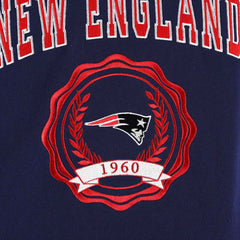 New England Patriots Tommy Hilfiger Women's Becca Drop Shoulder Pullover Hoodie - Navy - NFL