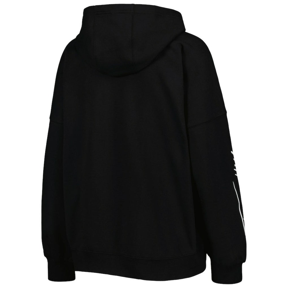 Pittsburgh Steelers Tommy Hilfiger Women's Becca Drop Shoulder Pullover Hoodie - Black - NFL