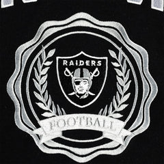 Las Vegas Raiders Tommy Hilfiger Women's Becca Drop Shoulder Pullover Hoodie - Black - NFL