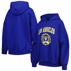 Los Angeles Rams Tommy Hilfiger Women's Becca Drop Shoulder Pullover Hoodie - Royal - NFL