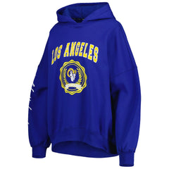 Los Angeles Rams Tommy Hilfiger Women's Becca Drop Shoulder Pullover Hoodie - Royal - NFL