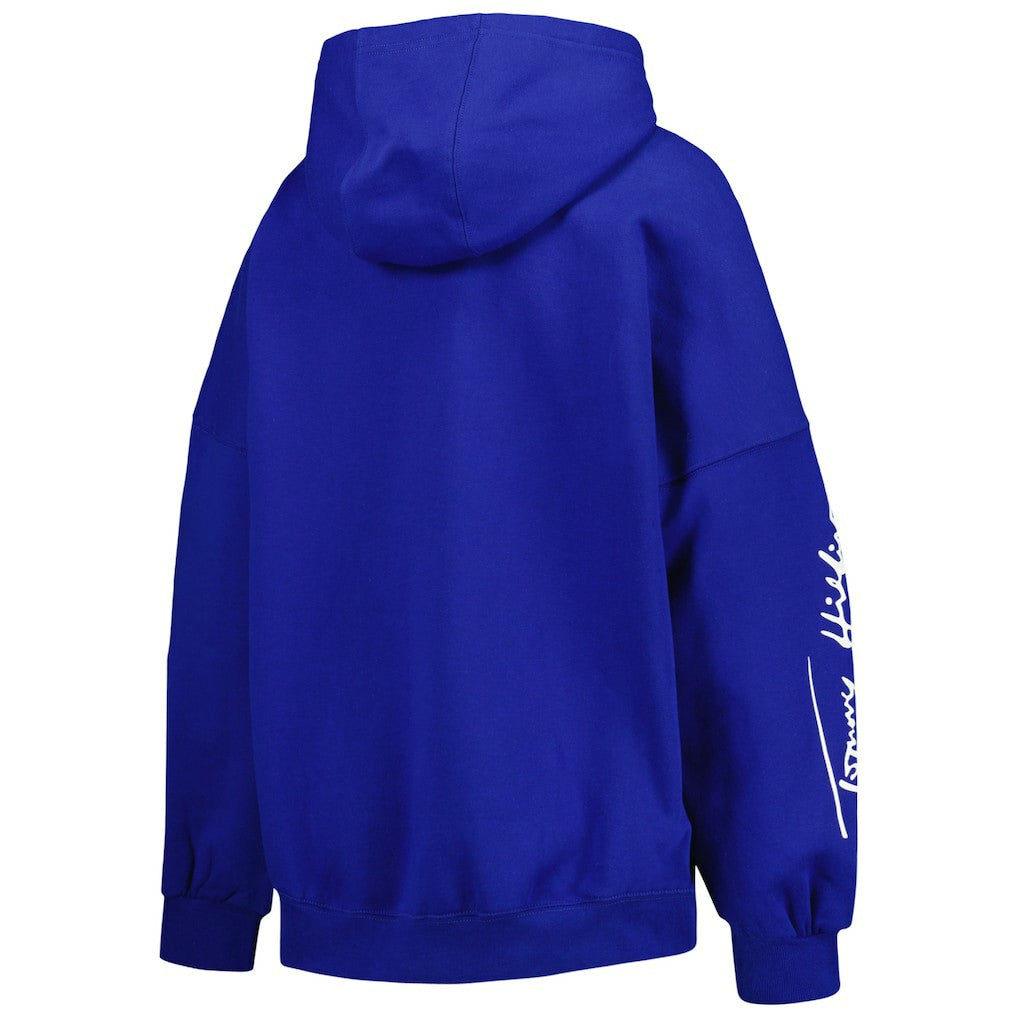 Los Angeles Rams Tommy Hilfiger Women's Becca Drop Shoulder Pullover Hoodie - Royal - NFL