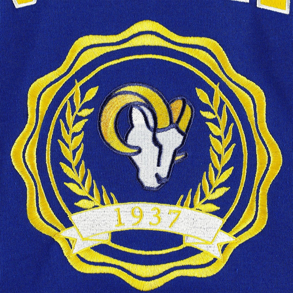 Los Angeles Rams Tommy Hilfiger Women's Becca Drop Shoulder Pullover Hoodie - Royal - NFL