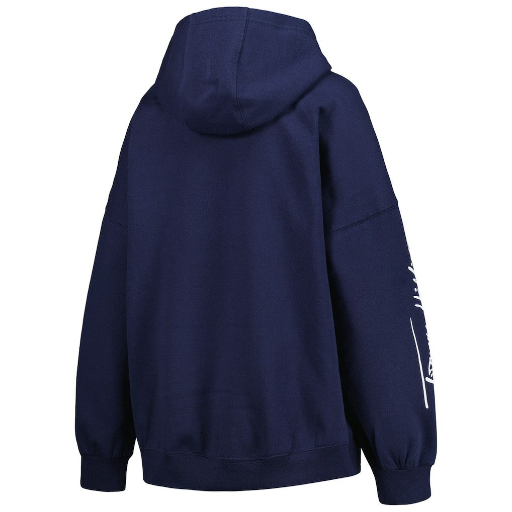 Seattle Seahawks Tommy Hilfiger Women's Becca Drop Shoulder Pullover Hoodie - College Navy - NFL