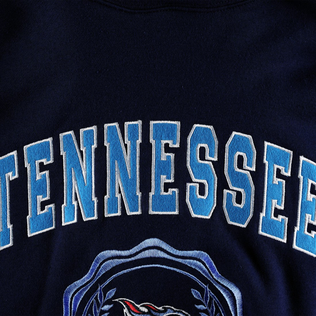 Tennessee Titans Tommy Hilfiger Women's Becca Drop Shoulder Pullover Hoodie - Navy - NFL