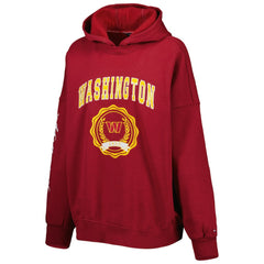 Washington Commanders Tommy Hilfiger Women's Becca Drop Shoulder Pullover Hoodie - Burgundy - NFL