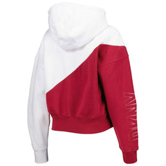 Arizona Cardinals DKNY Sport Women's Bobbi Color Blocked Pullover Hoodie - White/Cardinal - NFL
