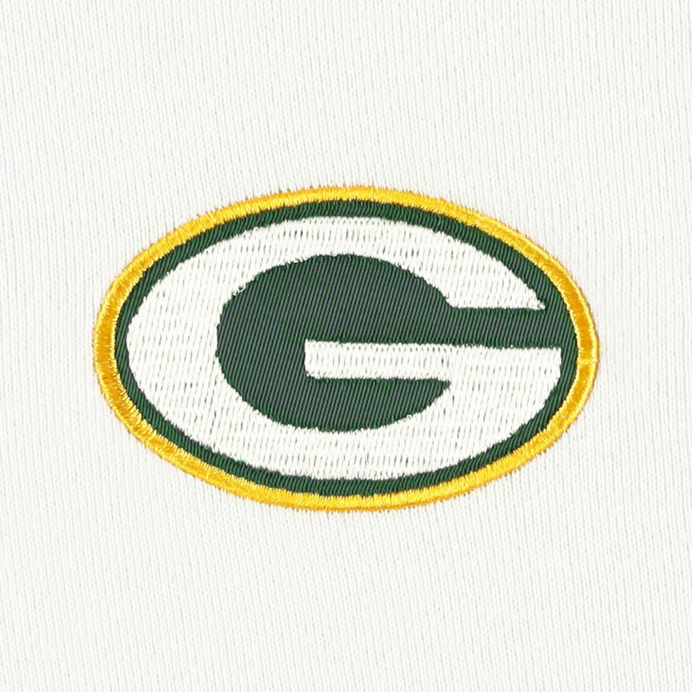 Green Bay Packers DKNY Sport Women's Bobbi Color Blocked Pullover Hoodie - White/Green - NFL