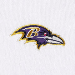 Baltimore Ravens DKNY Sport Women's Bobbi Color Blocked Pullover Hoodie - White/Purple - NFL