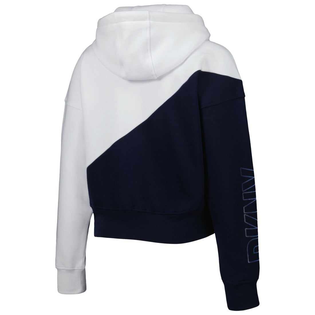 Tennessee Titans DKNY Sport Women's Bobbi Color Blocked Pullover Hoodie - White/Navy - NFL