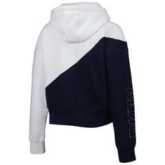 Tennessee Titans DKNY Sport Women's Bobbi Color Blocked Pullover Hoodie - White/Navy - NFL