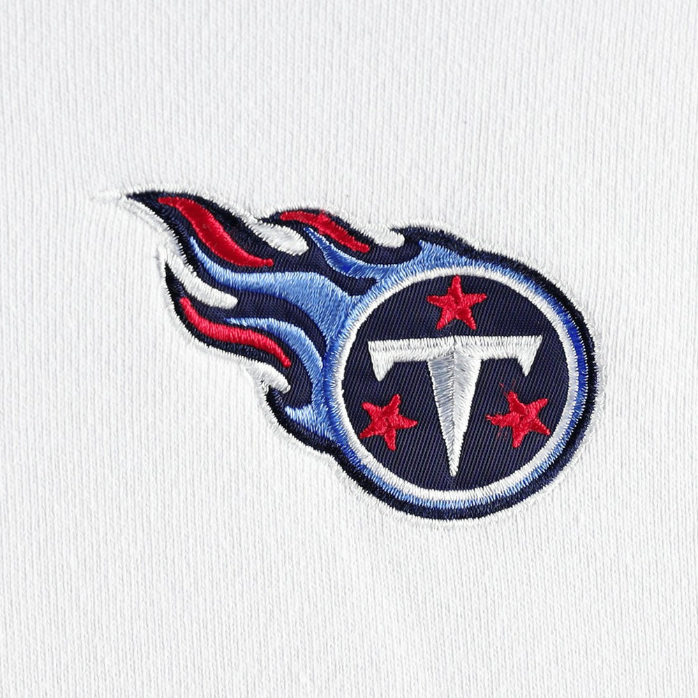 Tennessee Titans DKNY Sport Women's Bobbi Color Blocked Pullover Hoodie - White/Navy - NFL