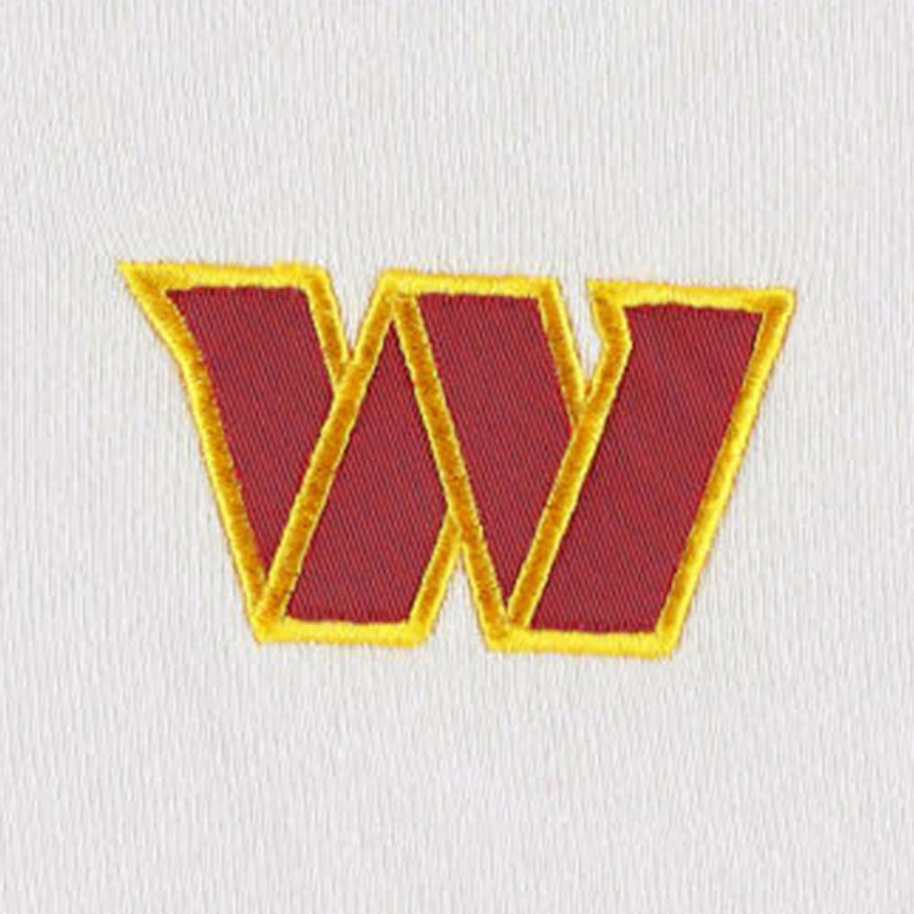 Washington Commanders DKNY Sport Women's Bobbi Color Blocked Pullover Hoodie - White/Burgundy - NFL