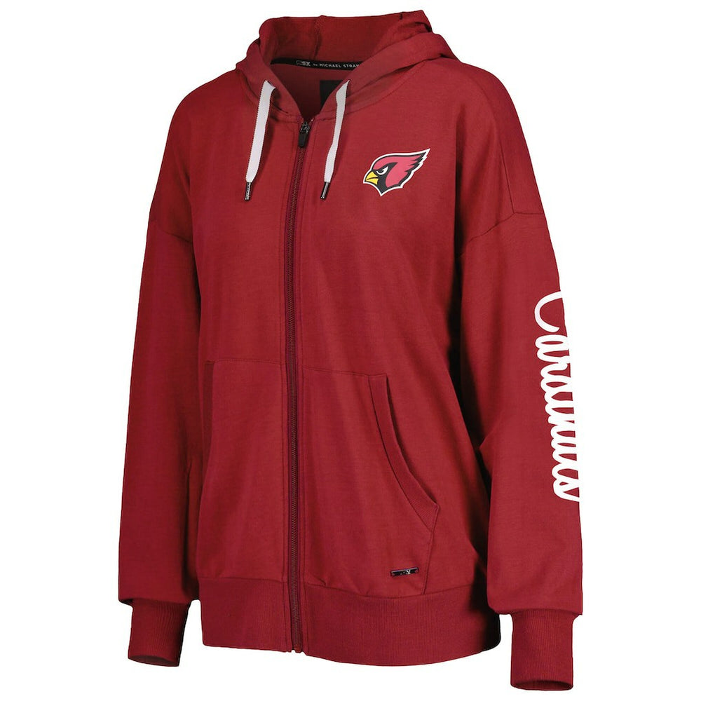 Arizona Cardinals MSX by Michael Strahan Women's Emerson Lightweight Full-Zip Hoodie - Cardinal - NFL