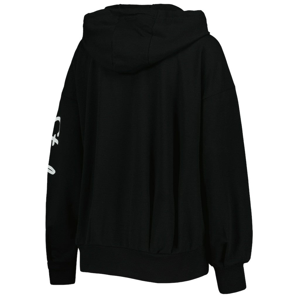 Pittsburgh Steelers MSX by Michael Strahan Women's Emerson Lightweight Full-Zip Hoodie - Black - NFL