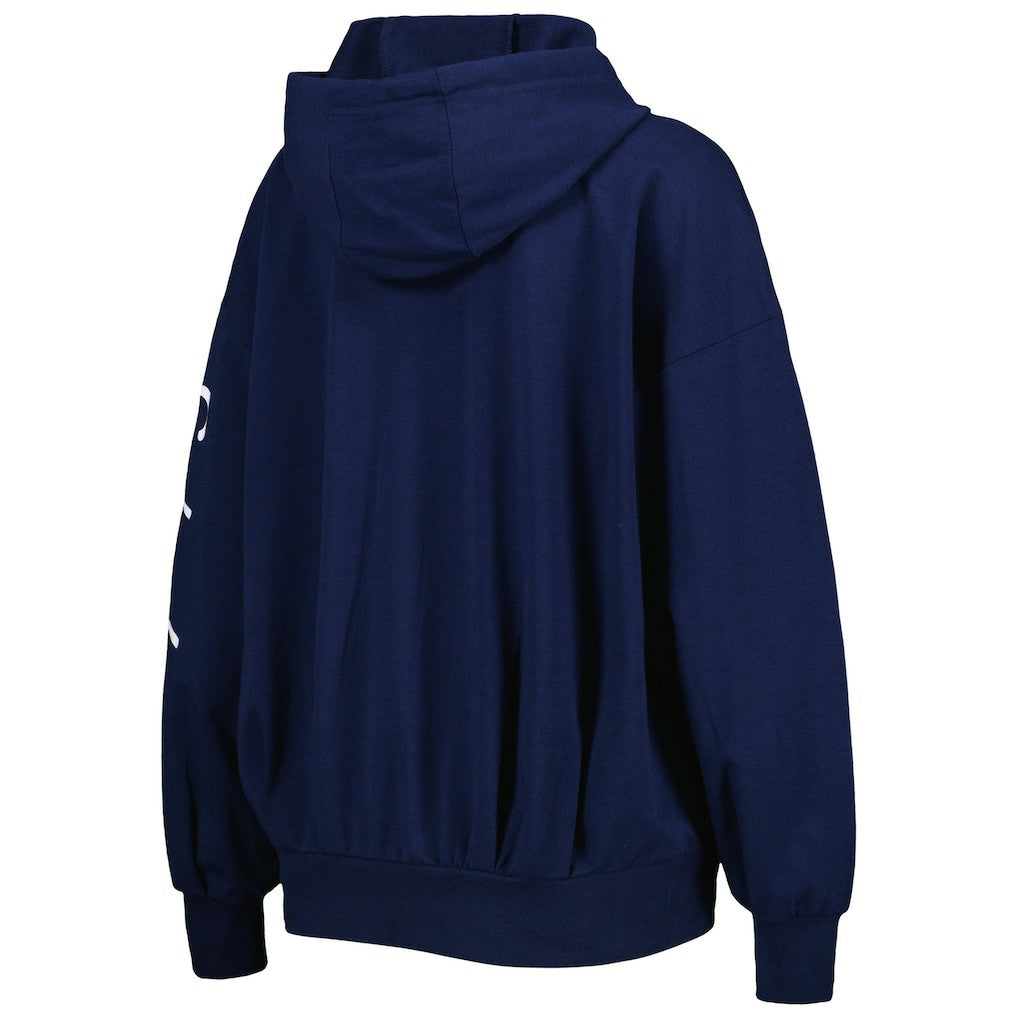 Seattle Seahawks MSX by Michael Strahan Women's Emerson Lightweight Full-Zip Hoodie - College Navy - NFL