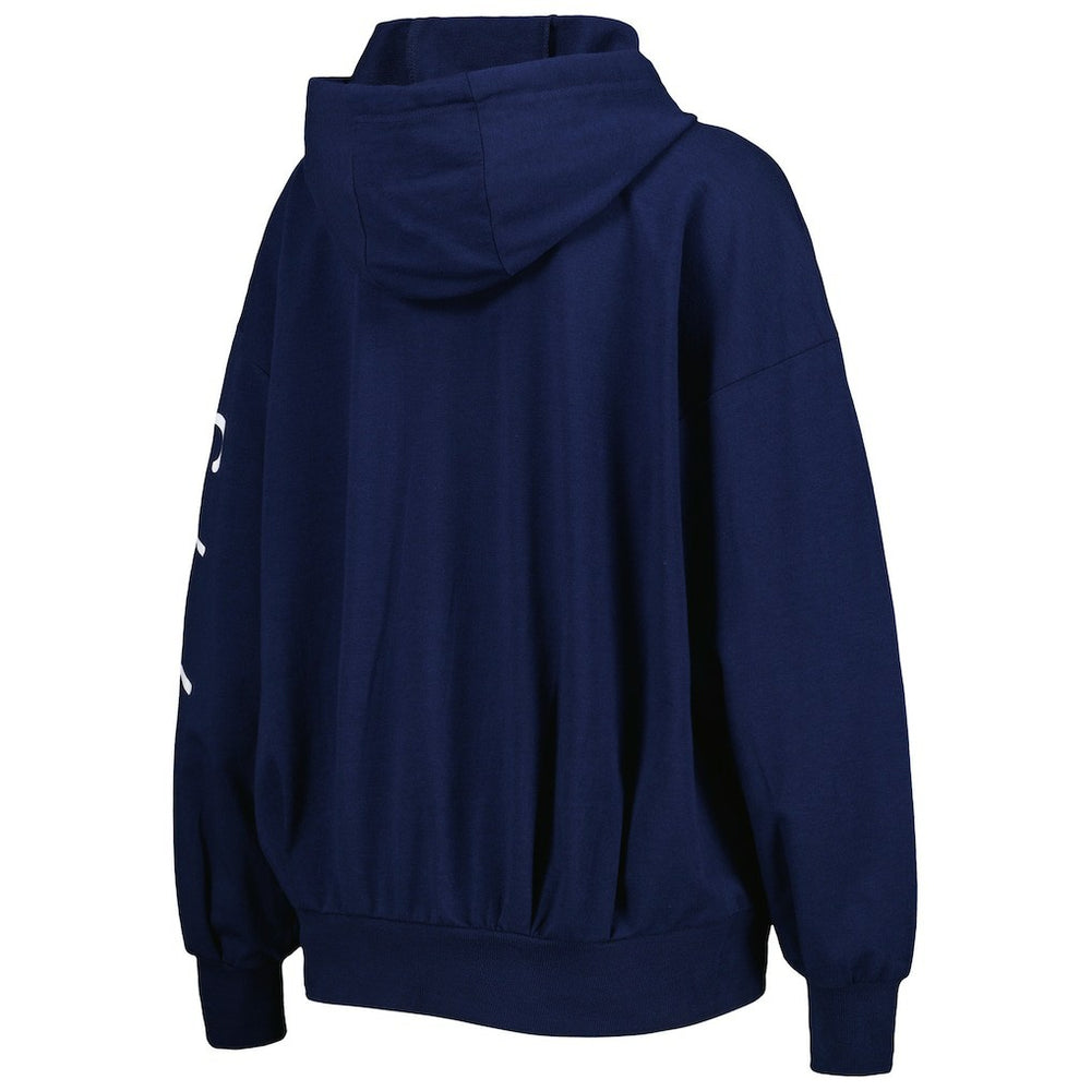 Seattle Seahawks MSX by Michael Strahan Women's Emerson Lightweight Full-Zip Hoodie - College Navy - NFL
