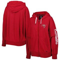 Tampa Bay Buccaneers MSX by Michael Strahan Women's Emerson Lightweight Full-Zip Hoodie - Red - NFL