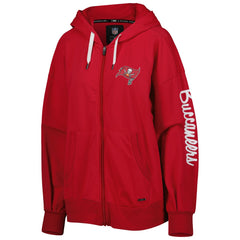 Tampa Bay Buccaneers MSX by Michael Strahan Women's Emerson Lightweight Full-Zip Hoodie - Red - NFL
