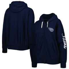 Tennessee Titans MSX by Michael Strahan Women's Emerson Lightweight Full-Zip Hoodie - Navy - NFL