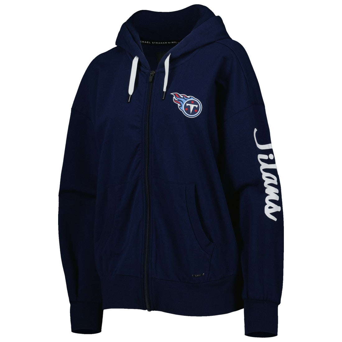 Tennessee Titans MSX by Michael Strahan Women's Emerson Lightweight Full-Zip Hoodie - Navy - NFL