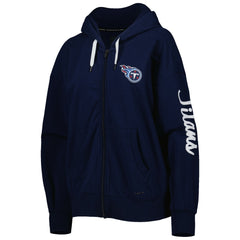 Tennessee Titans MSX by Michael Strahan Women's Emerson Lightweight Full-Zip Hoodie - Navy - NFL