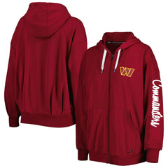 Washington Commanders MSX by Michael Strahan Women's Emerson Lightweight Full-Zip Hoodie - Burgundy - NFL