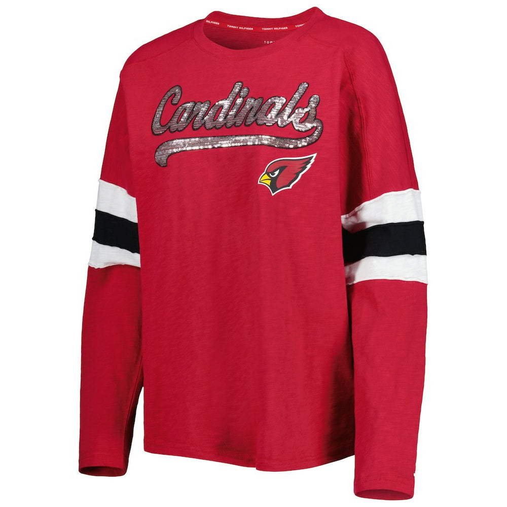 Arizona Cardinals Tommy Hilfiger Women's Justine Long Sleeve Tunic T-Shirt - Cardinal - NFL