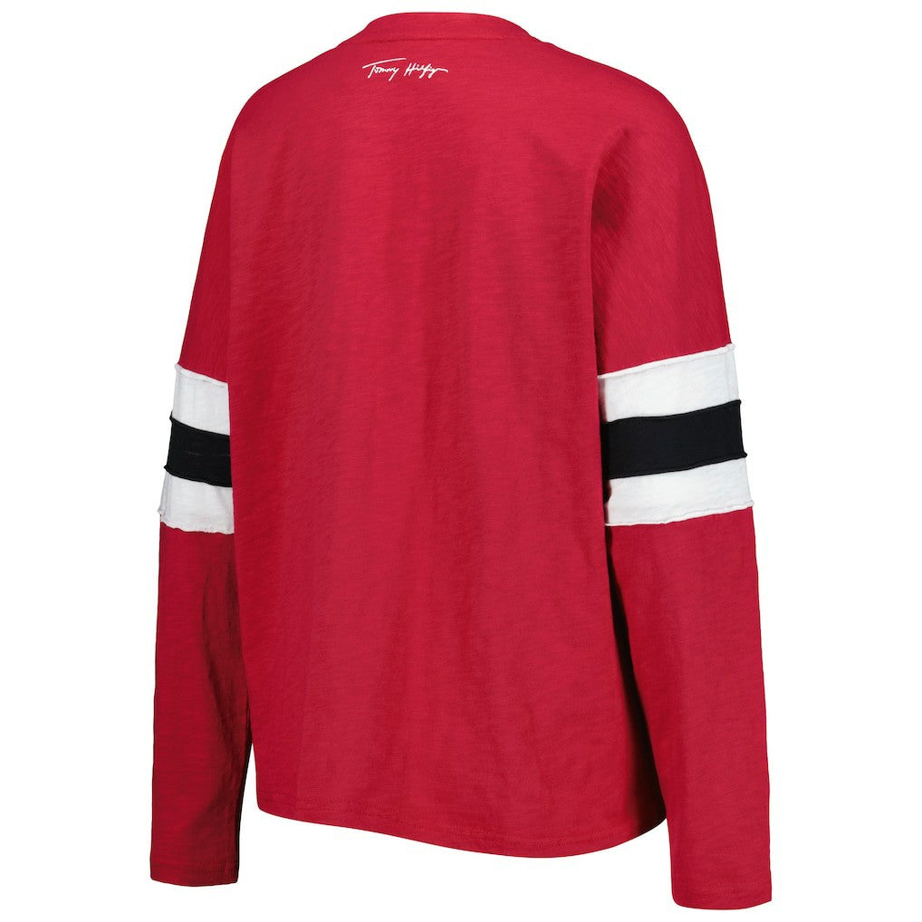 Arizona Cardinals Tommy Hilfiger Women's Justine Long Sleeve Tunic T-Shirt - Cardinal - NFL