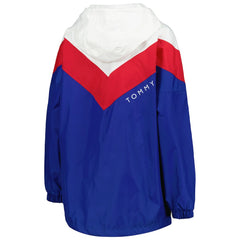 Buffalo Bills Tommy Hilfiger Women's Staci Half-Zip Hoodie Windbreaker Jacket - White/Red - NFL