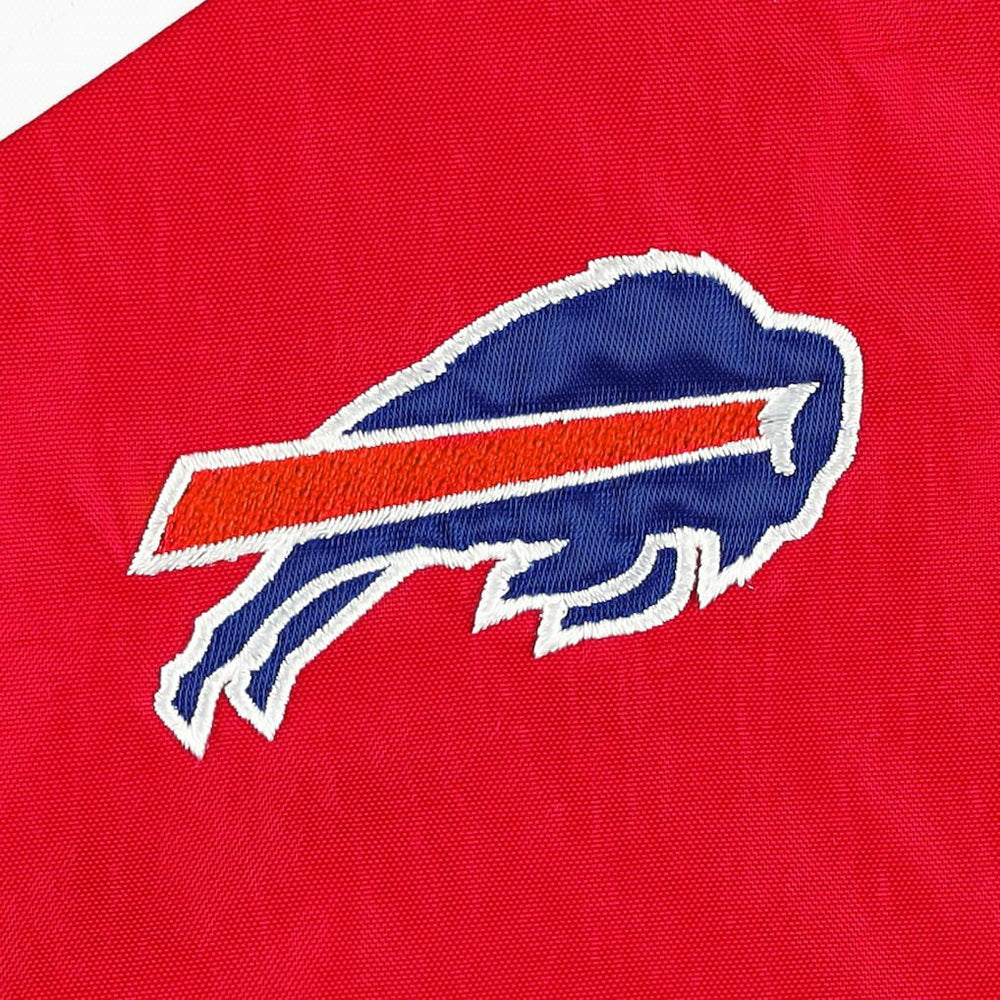 Buffalo Bills Tommy Hilfiger Women's Staci Half-Zip Hoodie Windbreaker Jacket - White/Red - NFL