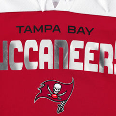 Tampa Bay Buccaneers G-III 4Her by Carl Banks Women's Double Team 3/4-Sleeve Lace-Up T-Shirt - Red/White - NFL