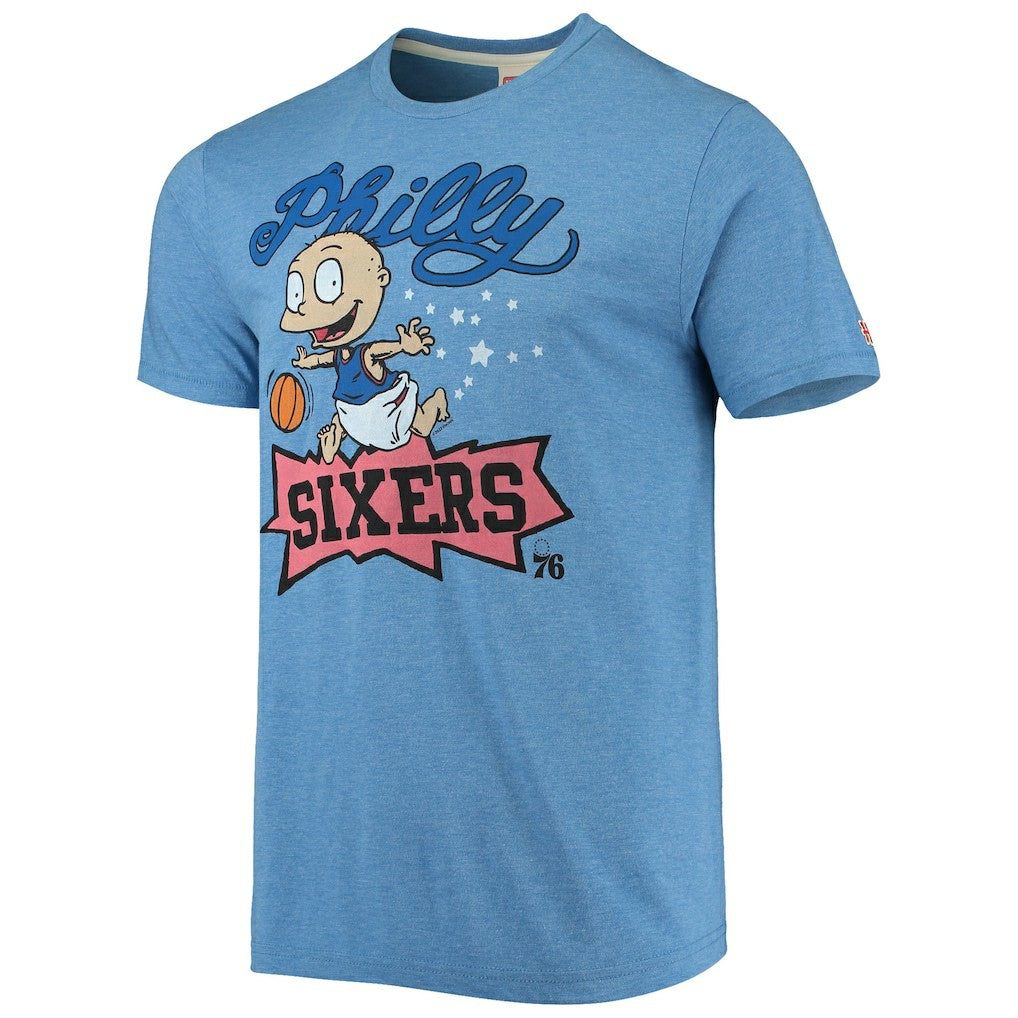 Philadelphia 76ers Homage NBA x Rugrats Tri-Blend T-Shirt Royal