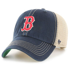 Boston Red Sox '47 Team Logo Trawler Clean Up Trucker Snapback Hat Discount