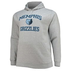 Memphis Grizzlies Big & Tall Heart & Soul Pullover Hoodie Heathered Gray