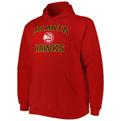Atlanta Hawks Big & Tall Heart & Soul Pullover Hoodie Red