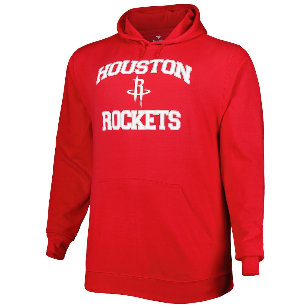 Houston Rockets Big & Tall Heart & Soul Pullover Hoodie Red