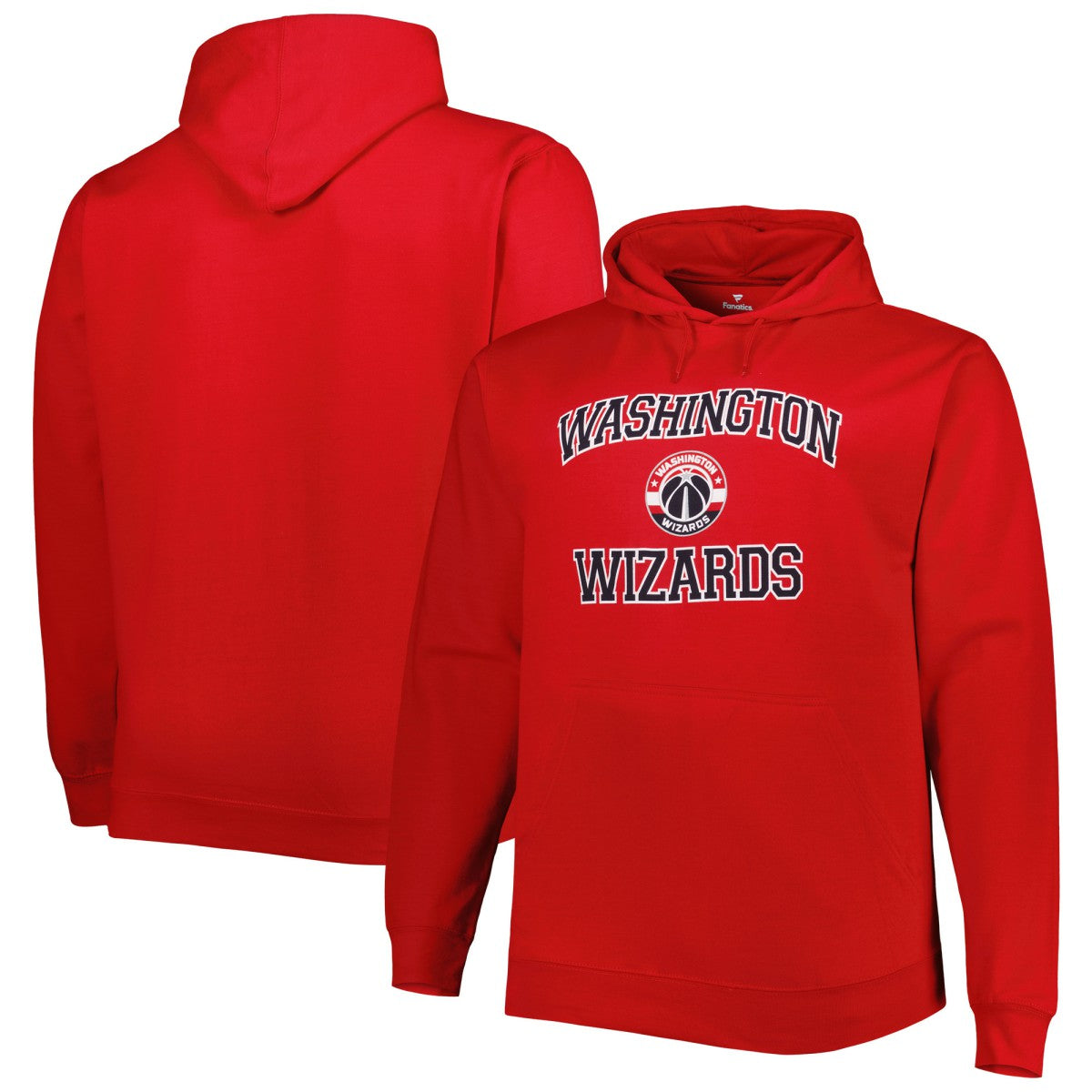 Washington Wizards Big & Tall Heart & Soul Pullover Hoodie Red