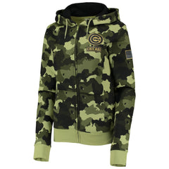 Chicago Cubs New Era Women's 2022 MLB Armed Forces Day Camo Full-Zip Hoodie Online